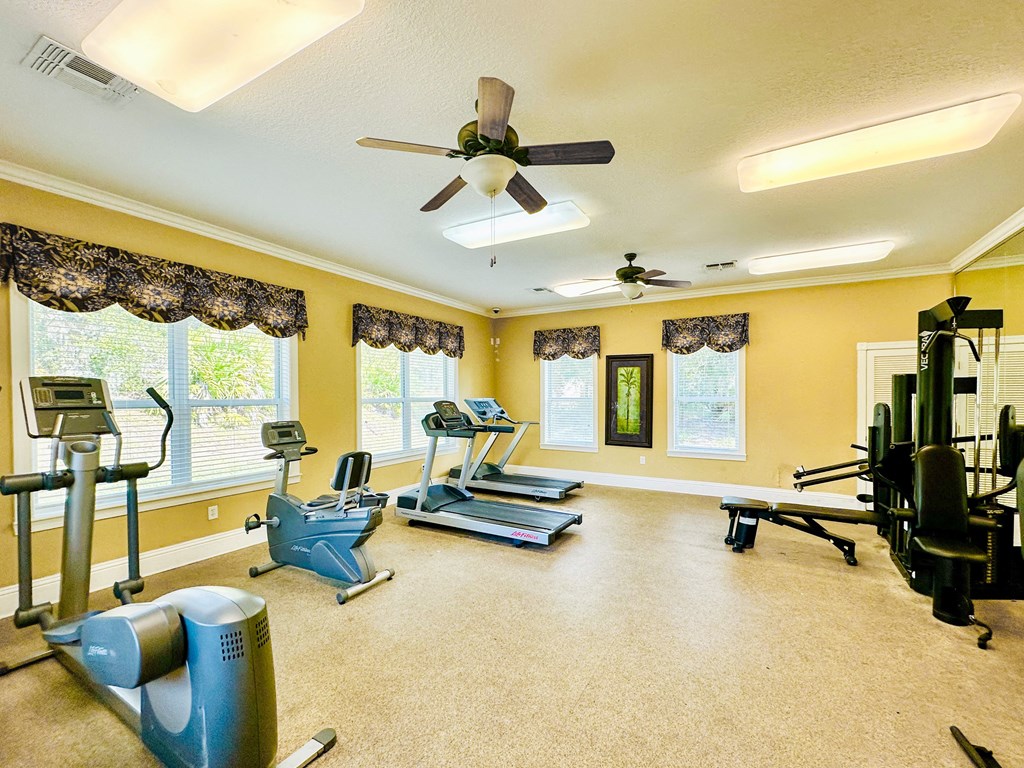 Fitness Center at Timber Trace Affordable Apartments in Titusville, FL
