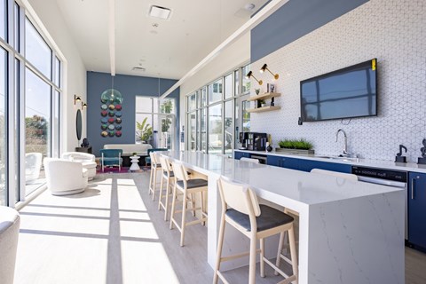 Resident Lounge at The Chandler Luxury Apartments in North Hollywood CA