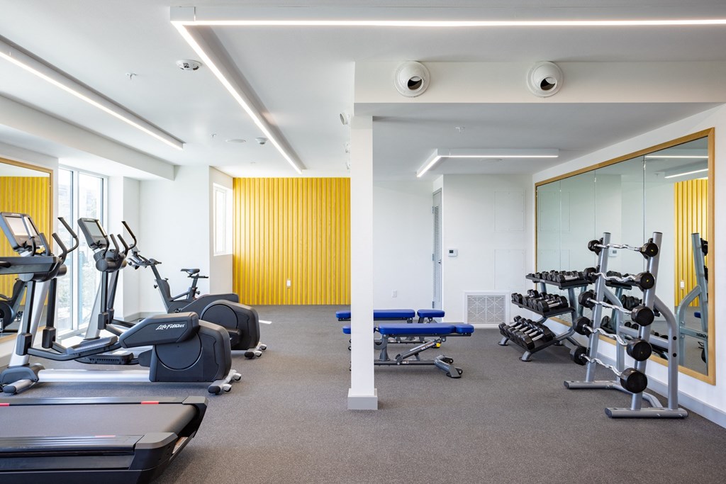 Fitness and wellness studio at The Chandler in North Hollywood