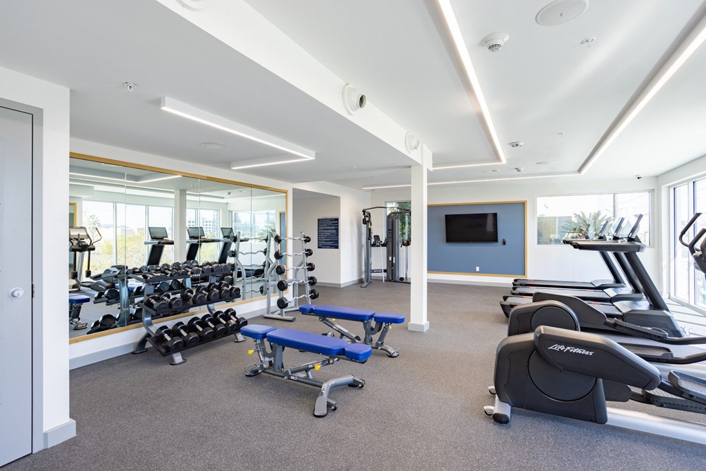 Fitness and wellness studio at The Chandler in North Hollywood