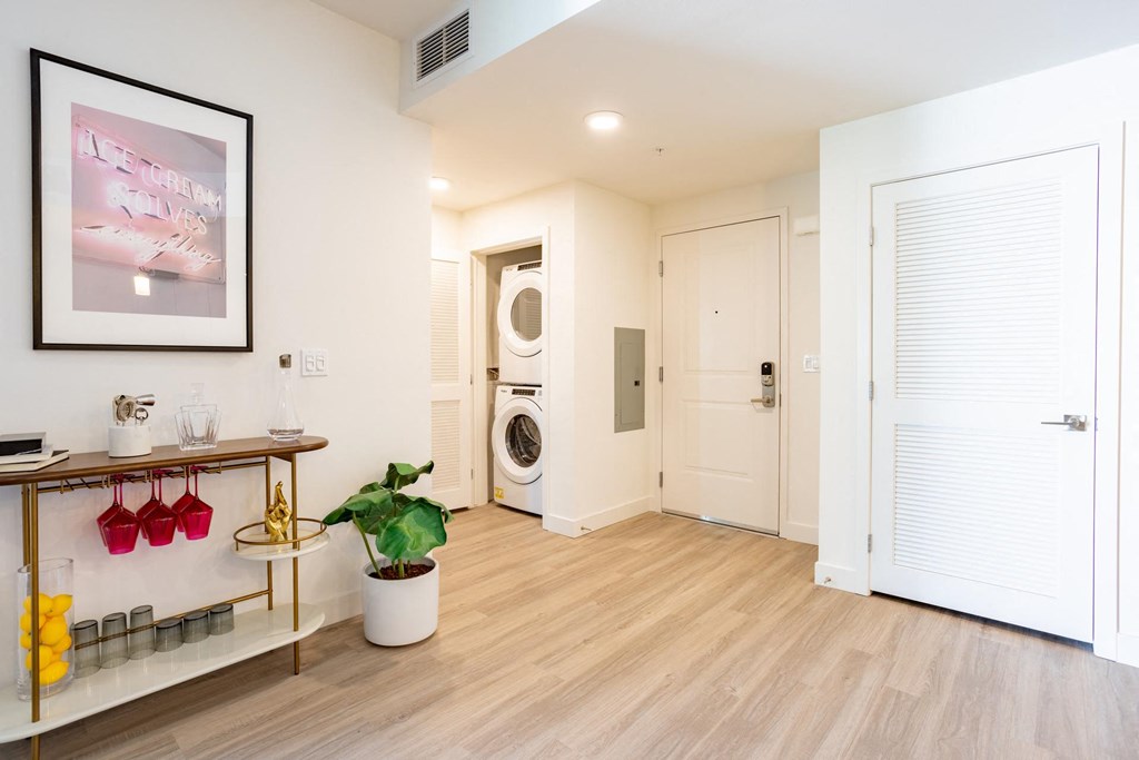 Full size washer and dryer at The Chandler in North Hollywood
