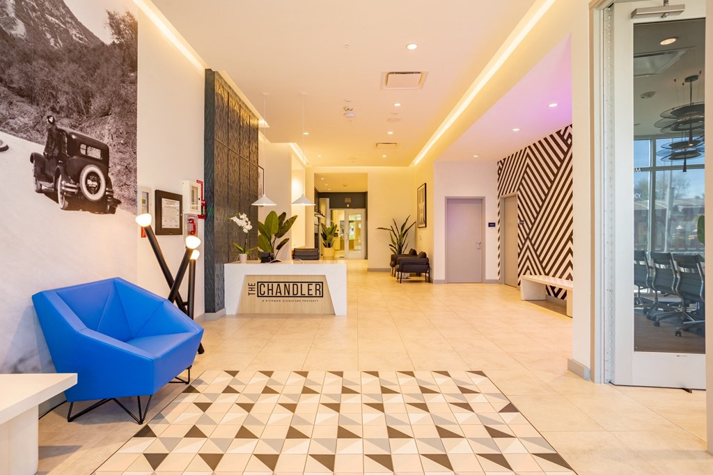 Leasing center at The Chandler in North Hollywood