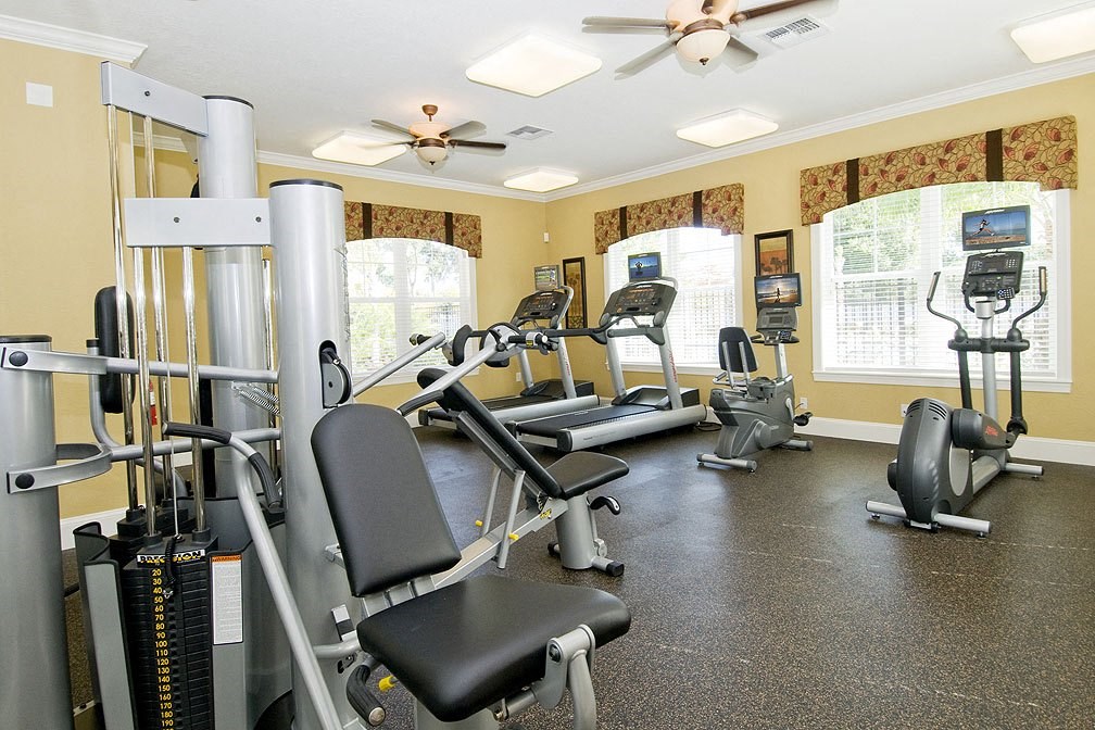our apartments have a gym with plenty of equipment