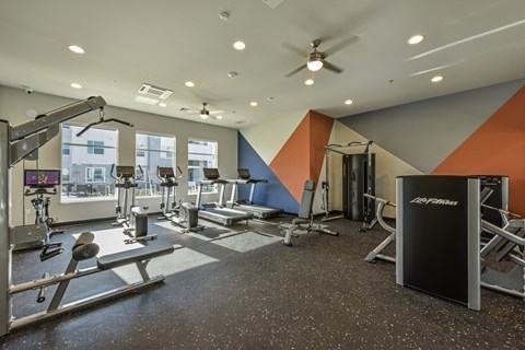 Fitness Center at Lincoln Village Affordable Apartments in Oroville, CA
