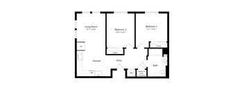 Two Bedroom Senior Apartment at Lakeland in Santa Fe Springs, CA