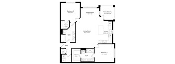 a floor plan of a house at Bloomingdale Luxury Apartments in Riverview FL