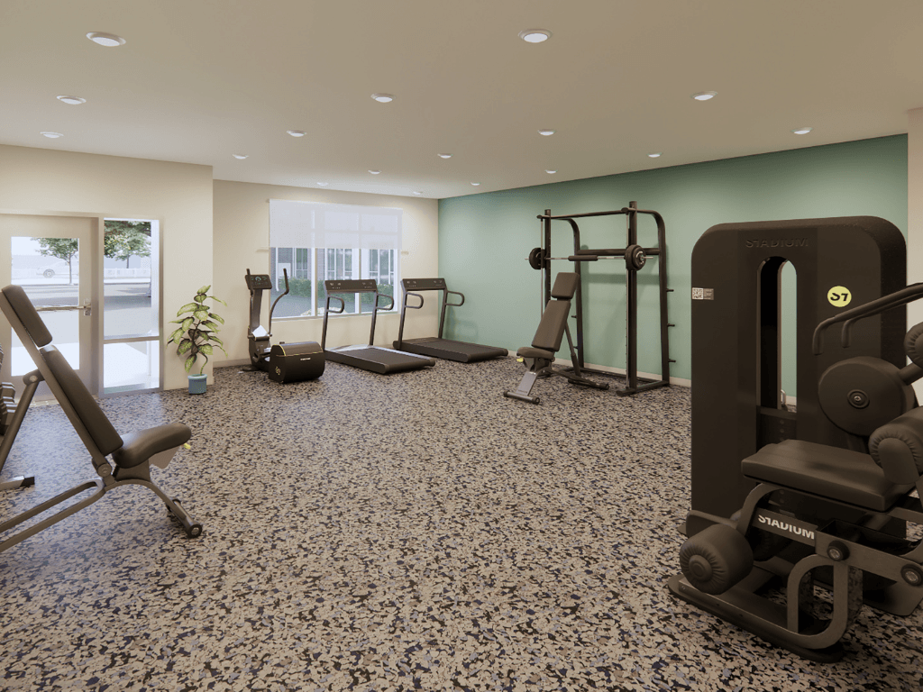 Gym at Lexington Reserve Senior Apartments in Portsmouth, VA