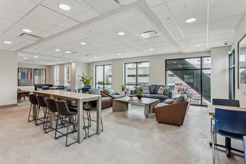 Lounge at Bryson Legacy Affordable Apartments in Los Angeles CA