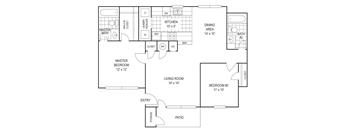 Two Bedroom Affordable Apartment at Mockingbird Lane Plaza Affordable Apartments in Victoria TX