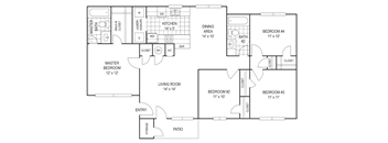 Four Bedroom Affordable Apartment at Mockingbird Lane Plaza Affordable Apartments in Victoria TX