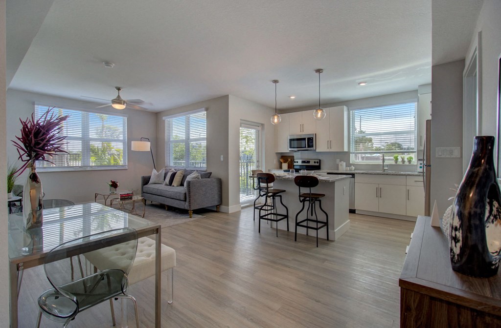 Spacious floor plan layouts at Everly Luxury Apartments in Naples FL