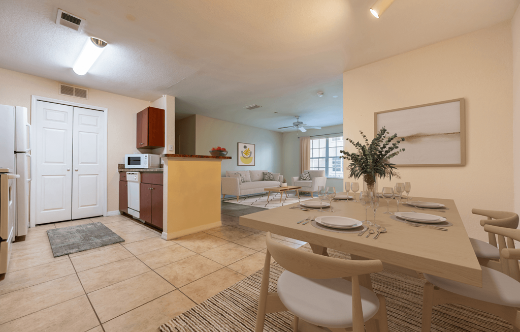 Open-Concept Layouts at Brandywine Affordable Apartments in Tampa