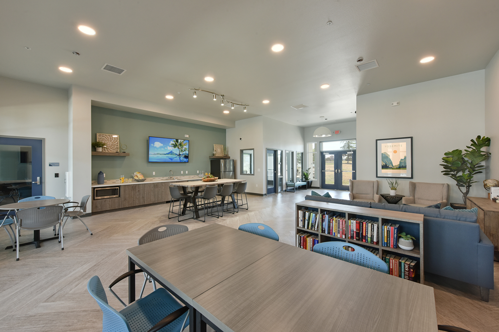 Club Room at The Retreat Affordable Apartments in Merced CA