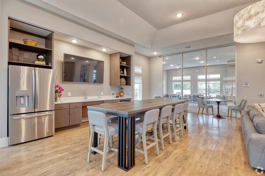 Demonstration Kitchen at La Cima Apartments in Austin TX