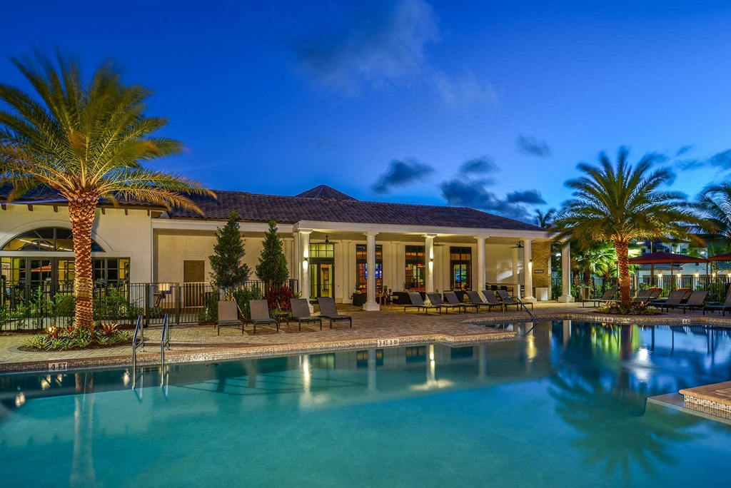 Pool at at Palm Ranch Apartments in Davie, FL