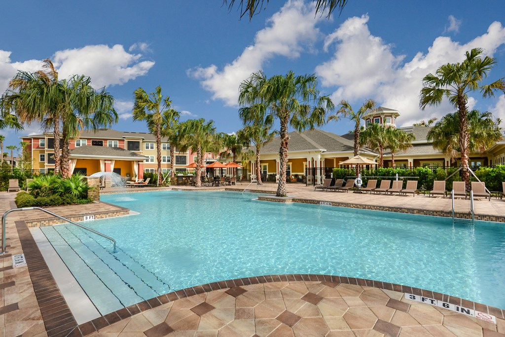 Resort-Style Pool at The Sedona Luxury Apartments in Tampa, FL