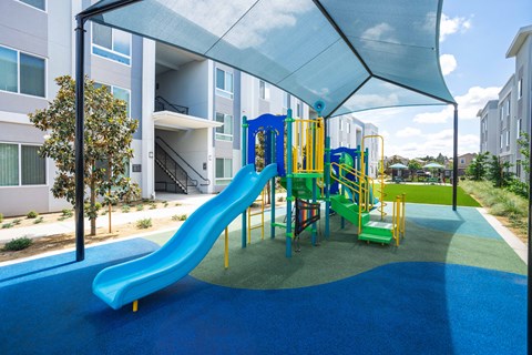 Playground at River Canyon Affordable Apartments in Merced CA