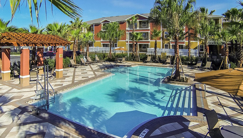 Resort-Style Pool at Santos Isle Senior Apartments in Tarpon Springs FL