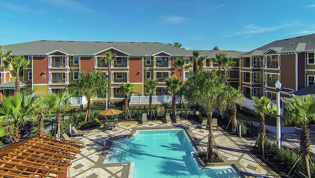 Resort-Style Pool at Santos Isle Senior Apartments in Tarpon Springs FL