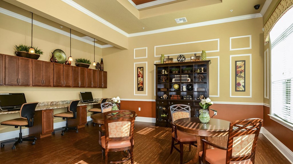 Business Center at Santos Isle Senior Apartments in Tarpon Springs FL