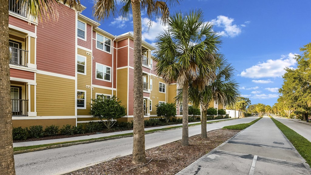 Community Walking Path  at Santos Isle Senior Apartments in Tarpon Springs FL