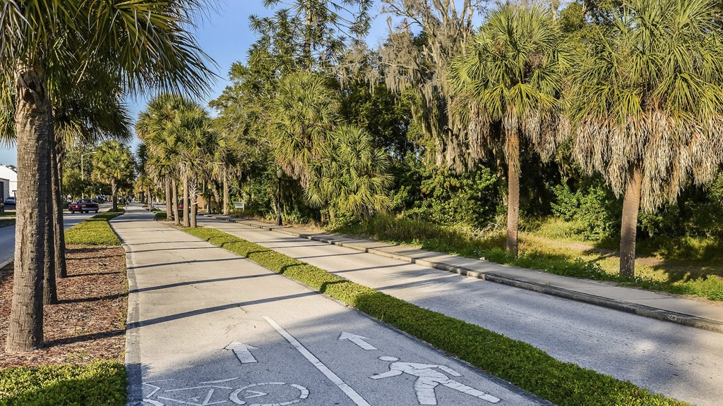 Local Walking Path at Santos Isle Senior Apartments in Tarpon Springs FL