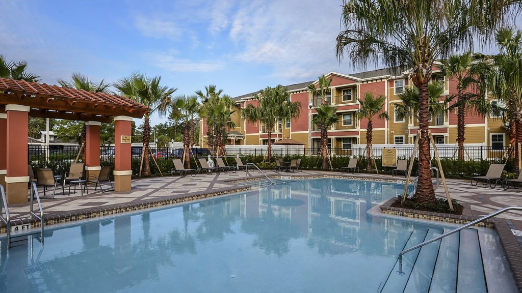 Resort-Style Pool at Santos Isle Senior Apartments in Tarpon Springs FL