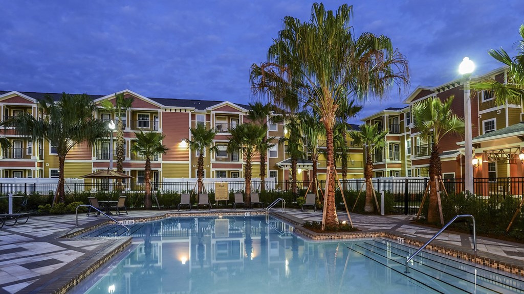 Resort-style Pool at Santos Isle Senior Apartments in Tarpon Springs FL