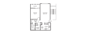 a floor plan of a bedroom house