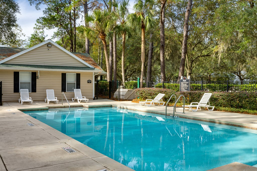 Resort-Inspired Pool at Santa Fe Oaks Affordable Apartments in Gainesville FL