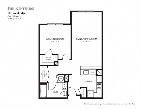 One Bedroom Apartment at The Kentshire Senior Apartments in Midland NJ