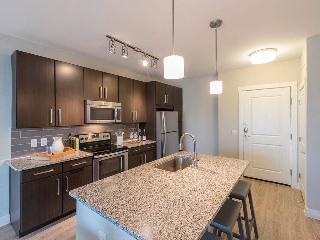 Chef-Style Kitchens at Parc at White Rock Luxury Apartments in Dallas TX