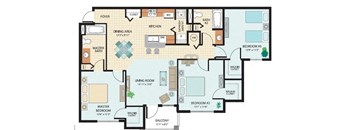 a floor plan of a house