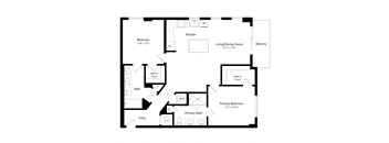 B6 1,140 sq. ft. Luxury Two-Bedroom Apartment at The Marc in Palm Beach Gardens, FL