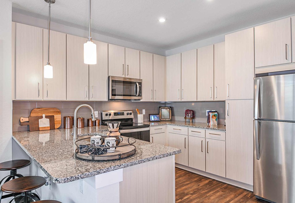 Chef-Style Kitchen at The Foundry Luxury Apartments in Tampa FL