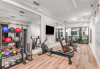 Yoga and Spin Studio at The Foundry Luxury Apartments in Tampa FL
