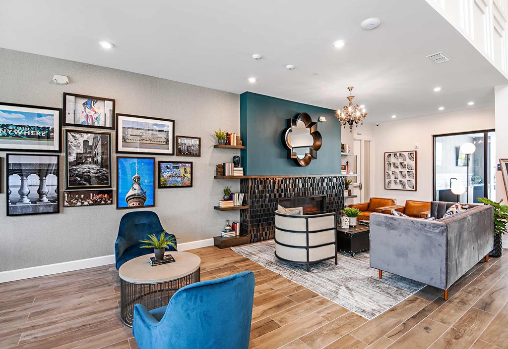 Clubhouse at The Foundry Luxury Apartments in Tampa FL