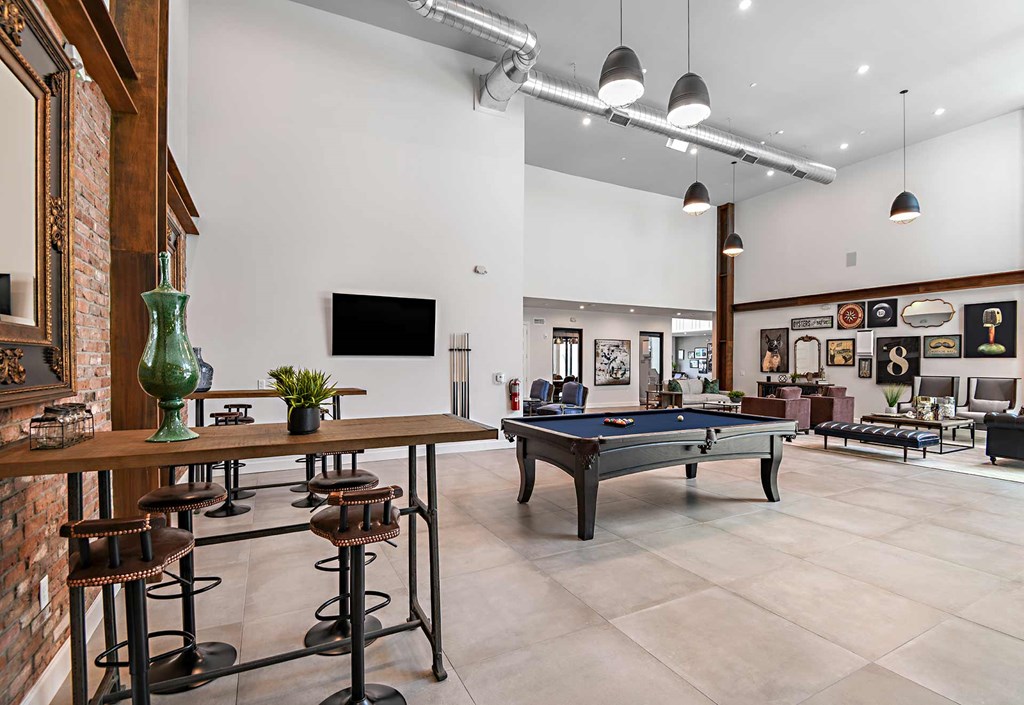 Club Room at The Foundry Luxury Apartments in Tampa FL