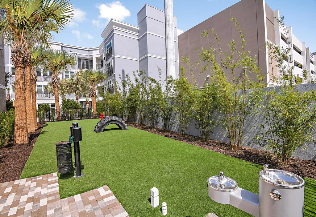 Pet Park at The Foundry Luxury Apartments in Tampa FL