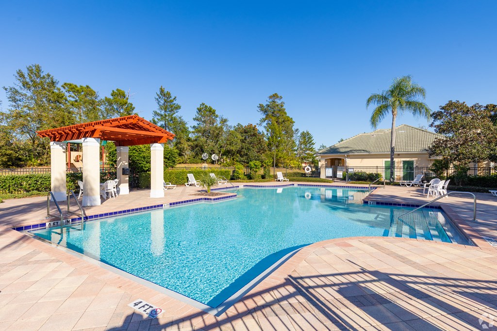 Resort-Style Pool at Timber Trace Affordable Apartments in Titusville, FL