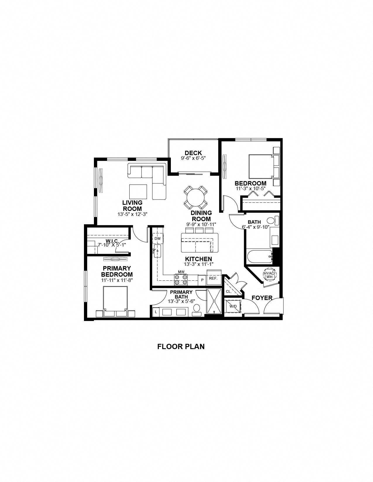 B2.1 Floor Plan at The Prescott Luxury Apartments in Austin, TX