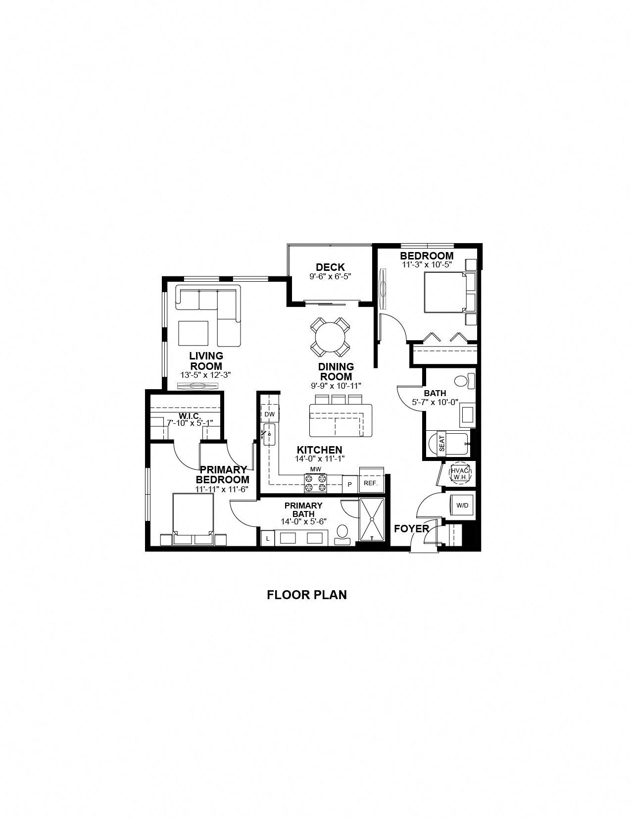 B2 HC Floor Plan at The Prescott Luxury Apartments in Austin, TX