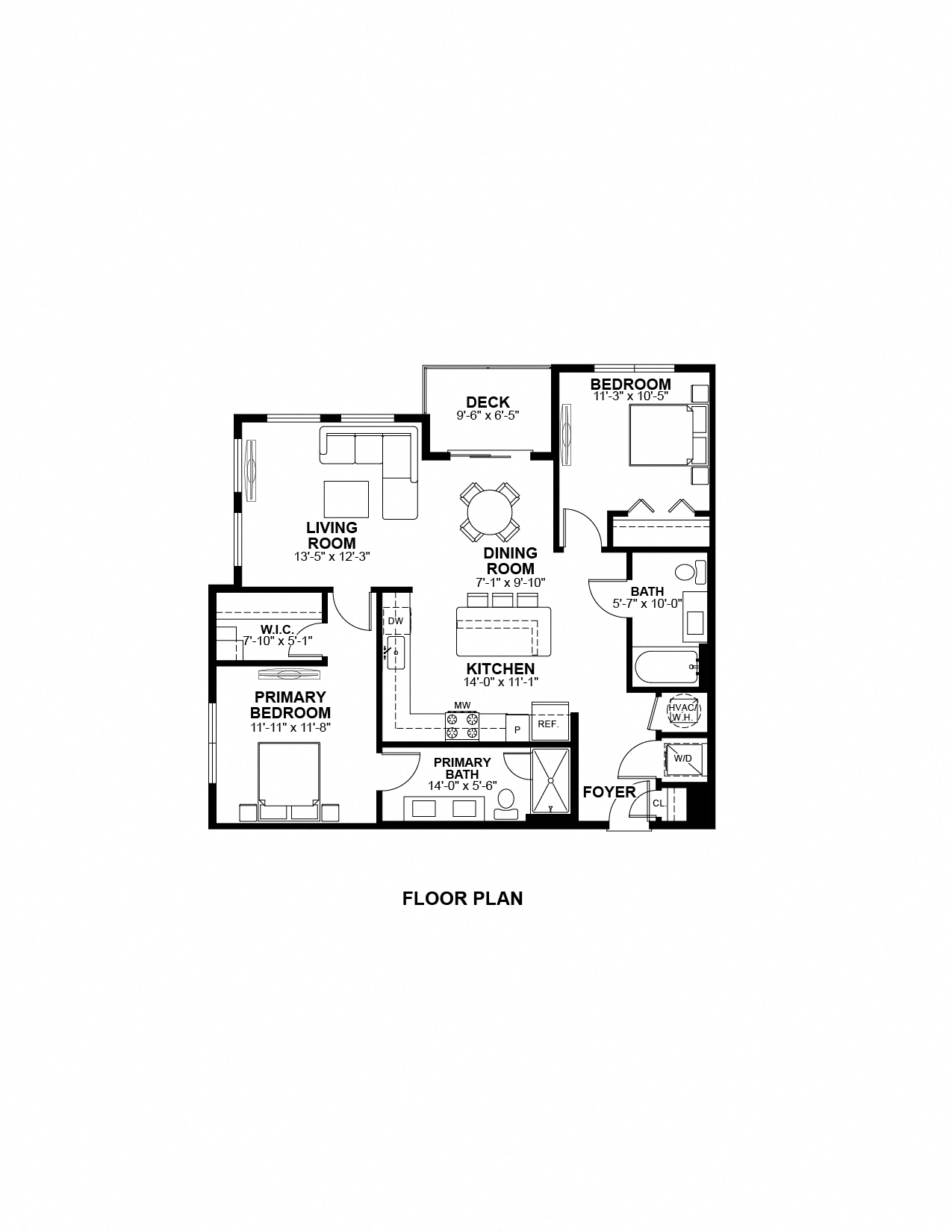 B2 Floor Plan  at The Prescott, Austin, 78745