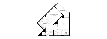 Spacious one-bedroom apartment at Vista Sur luxury apartments in Naranja, FL