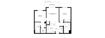 Two-bedroom apartment at Vista Sur in Naranja, FL