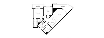 Large two-bedroom apartment at Vista Sur in Naranja, FL