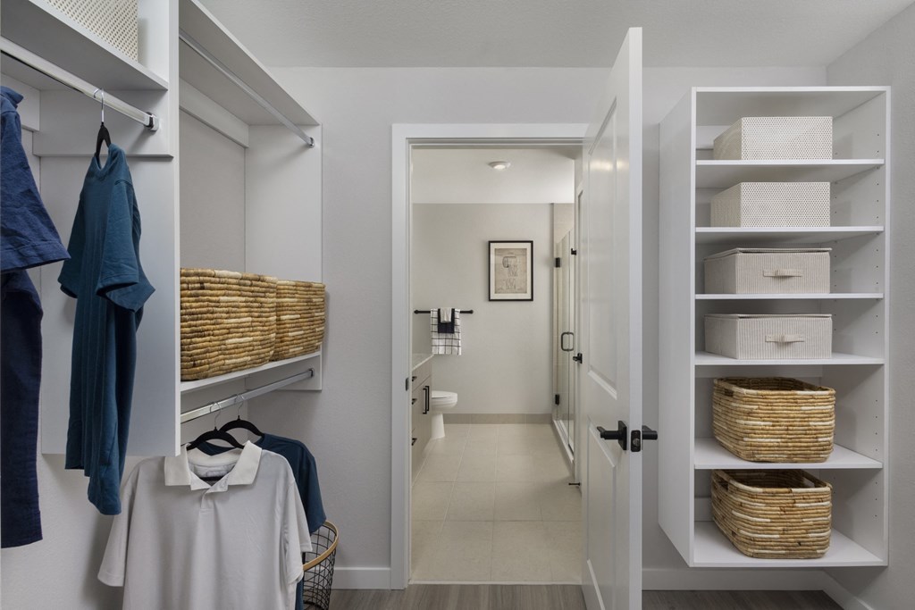 Walk-In Closets at The Marc Luxury Apartments in Palm Beach Gardens, FL