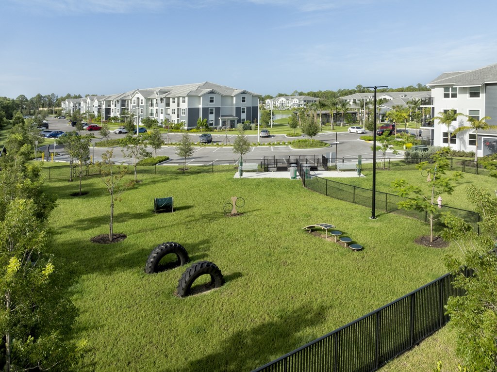 Dog Park at Everly Apartments in Naples, FL