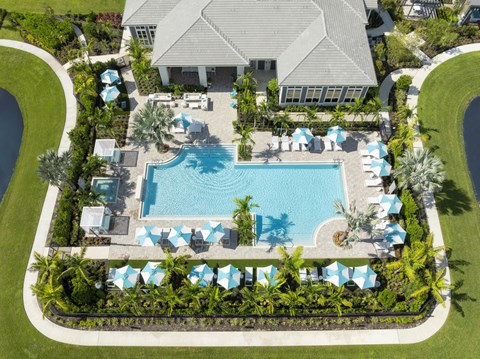Heated Swimming Pool at Everly Apartments in Naples, FL