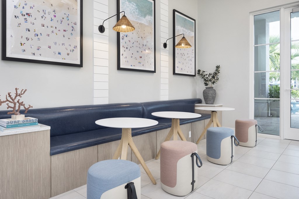 Designer Style Lounge Seating at Everly Apartments in Naples, FL